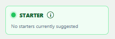 Starter Suggested quick link